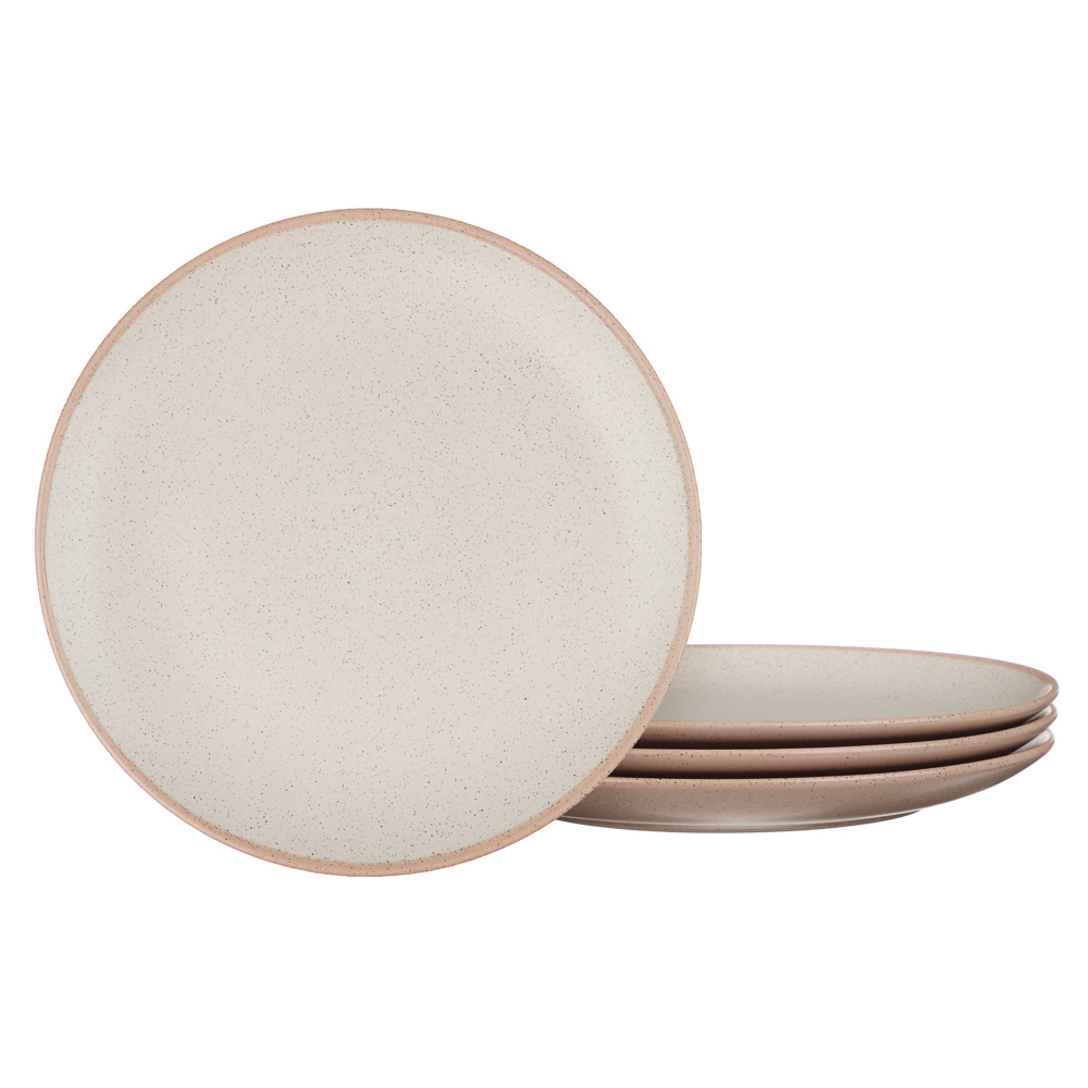 MILLIMI Набор столовой посуды 16 предметов (тарелка 27 см - 4 шт., тарелка 20 см - 4 шт., салатник 18 см - 4 шт., кружка 340 мл - 4 шт.), керамика, арт.№ 824-185