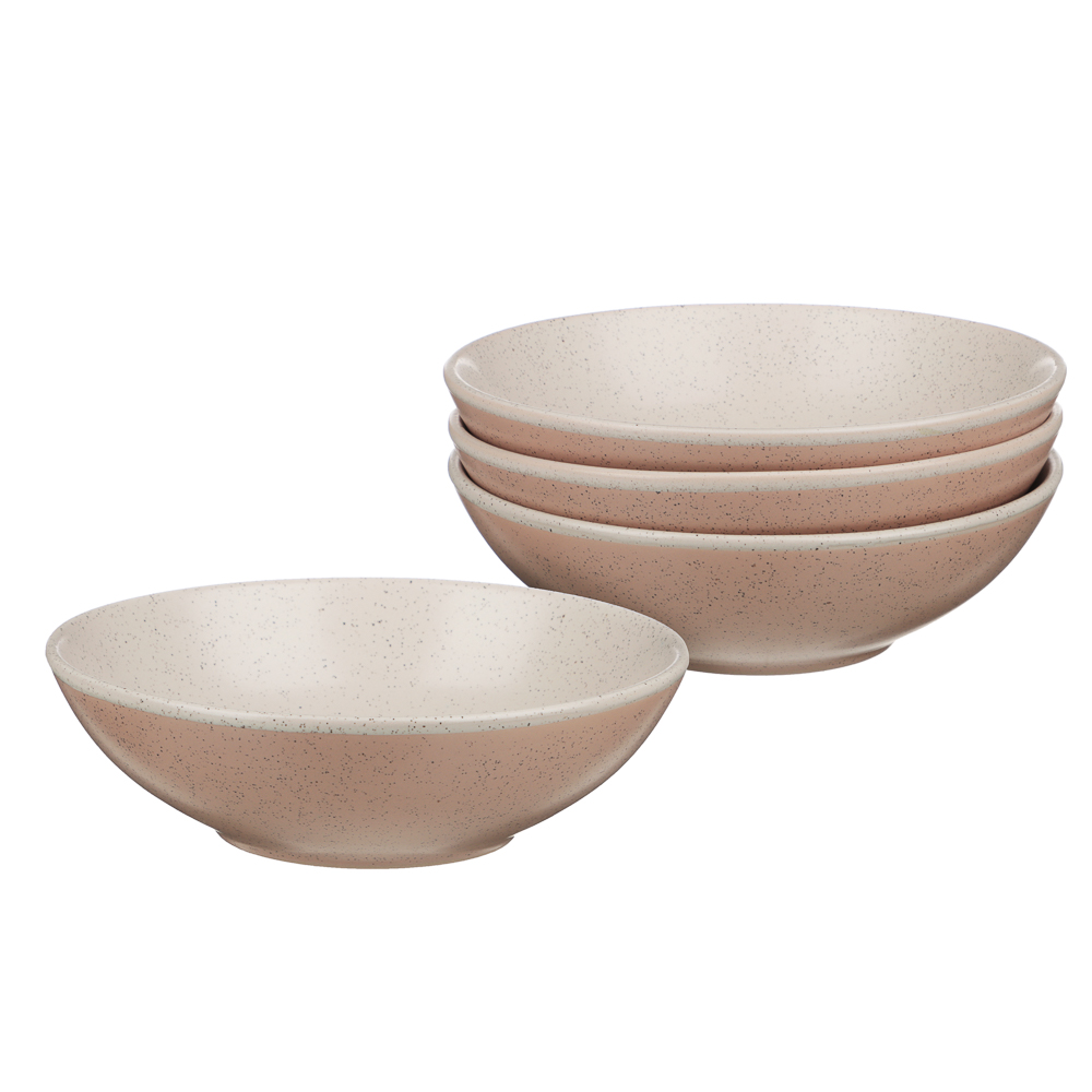 MILLIMI Набор столовой посуды 16 предметов (тарелка 27 см - 4 шт., тарелка 20 см - 4 шт., салатник 18 см - 4 шт., кружка 340 мл - 4 шт.), керамика, арт.№ 824-185