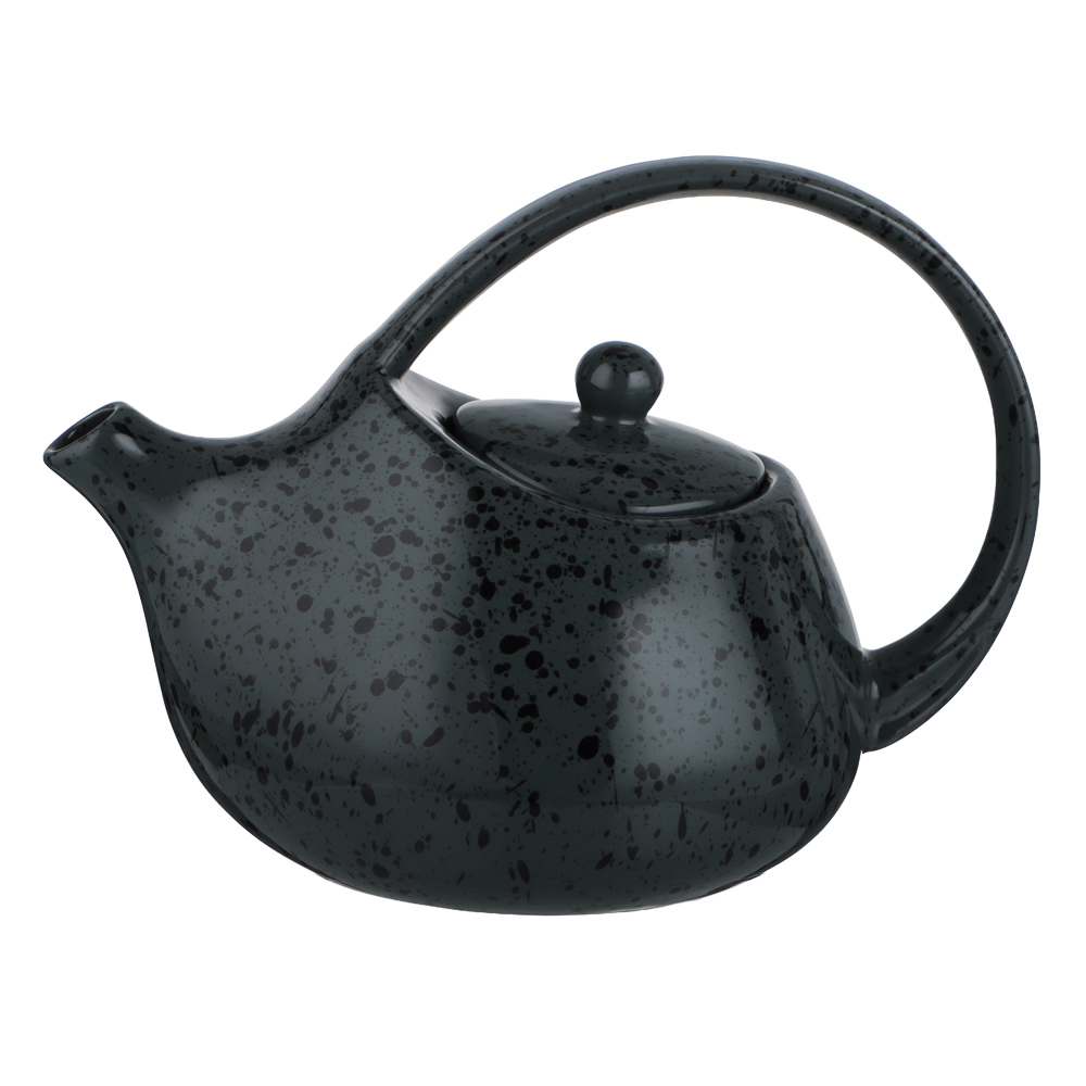 MILLIMI Оникс Чайник заварочный, 800мл, 21х13,5х15см, фарфор, арт.№ 816-066