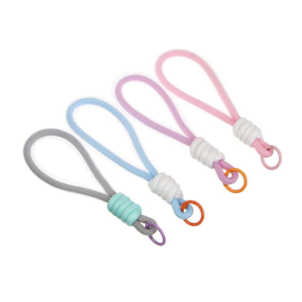 Брелок-подвеска шнурок "Ничего лишнего" 17х2,5см, полиэстер, 4 цвета, арт.№ 532-085