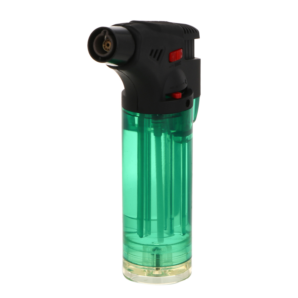 Зажигалка турбо, пьезоподжиг, заправляемая, 11,6х6,64х3,03 см, 4 цвета, арт.№ 101-060