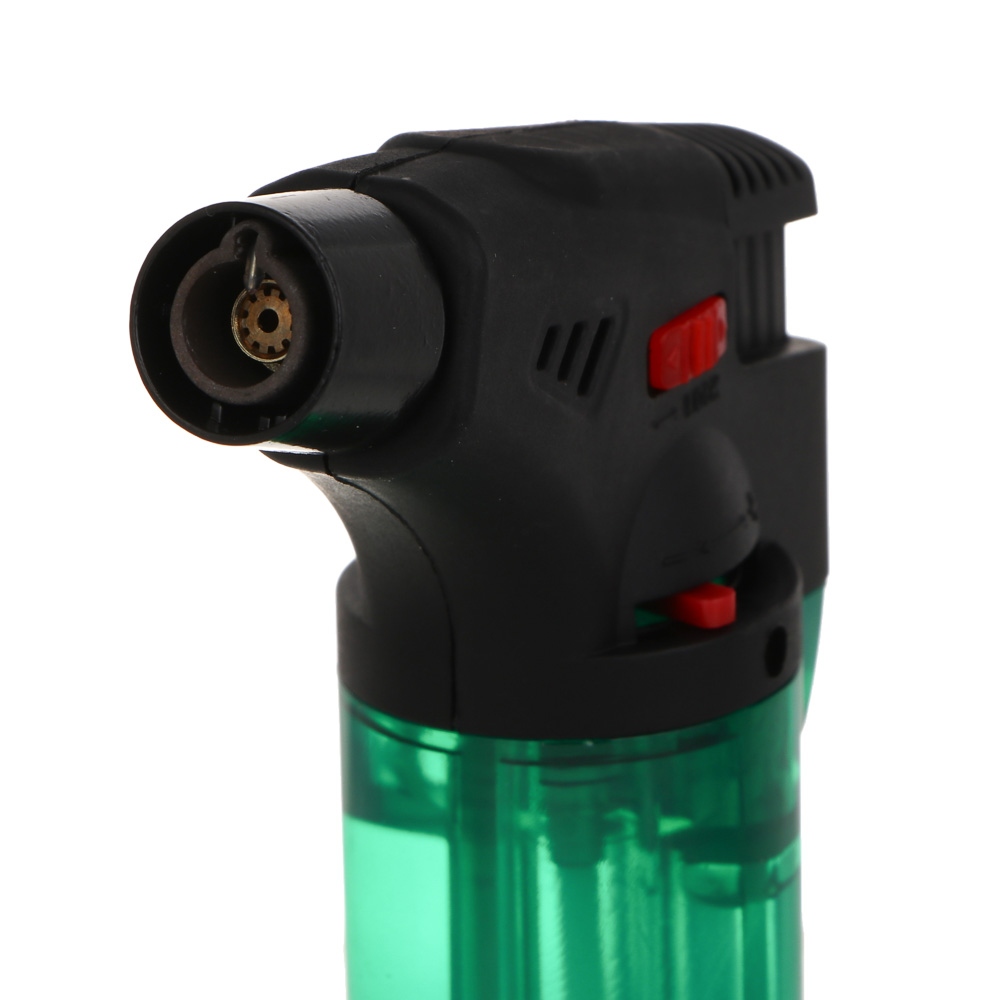 Зажигалка турбо, пьезоподжиг, заправляемая, 11,6х6,64х3,03 см, 4 цвета, арт.№ 101-060