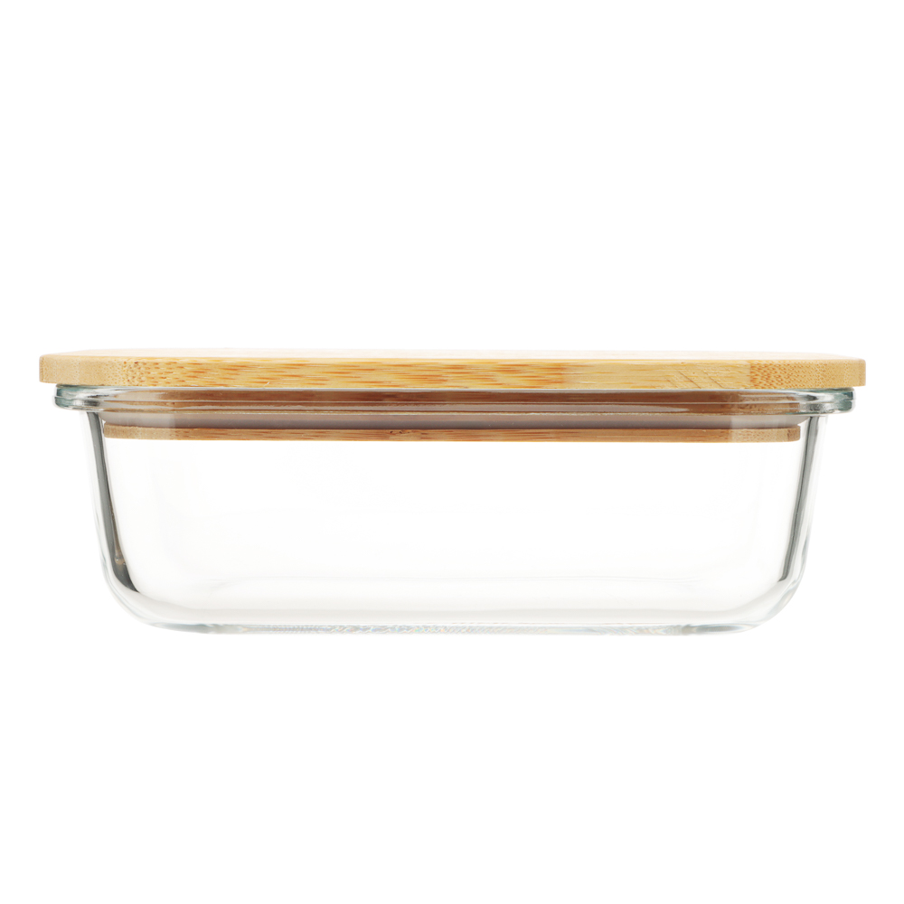 VETTA Контейнер для продуктов 600мл, крышка бамбук, жаропрочное стекло, арт.№ 825-036