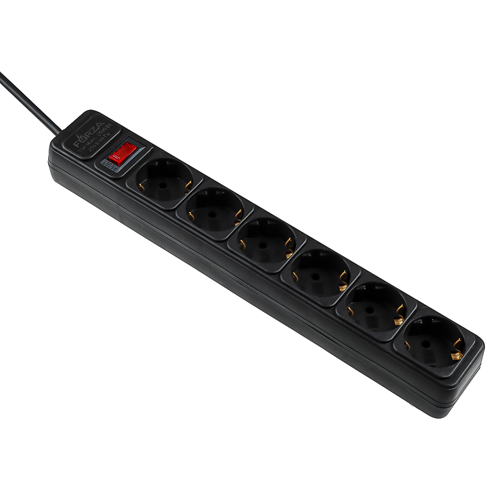 Удлинитель, сетевой фильтр 6 гнезд 3м BY 1мм, арт.№ 907-315