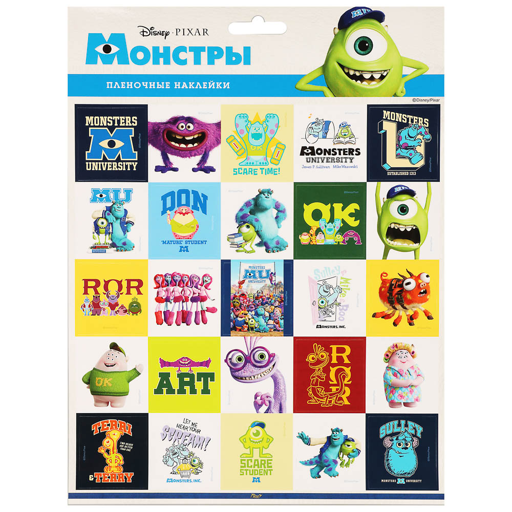 Наклейки пленочные большие 21х27,5см, в ассортименте, арт.№ 503-574