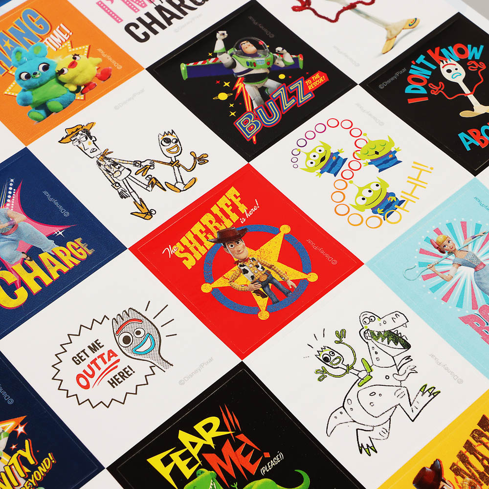 Наклейки пленочные большие 21х27,5см, в ассортименте, арт.№ 503-574