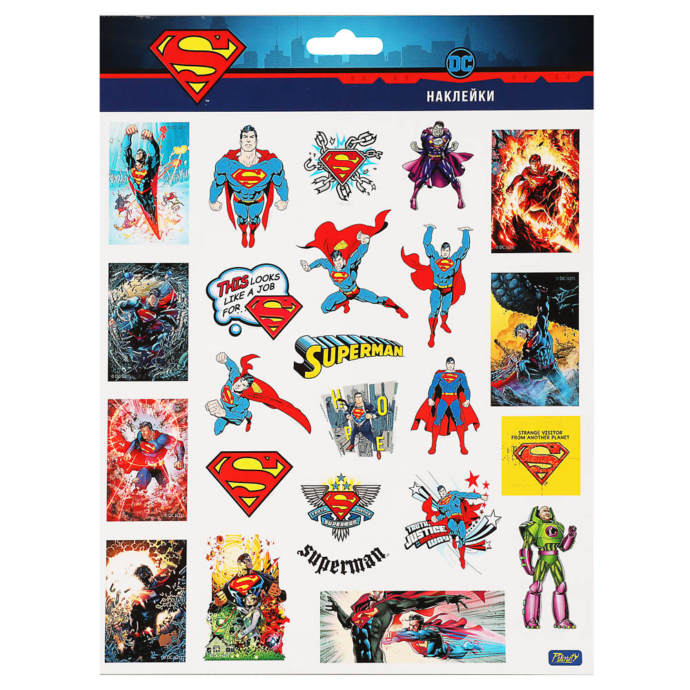 Наклейки пленочные большие 21х27,5см, в ассортименте, арт.№ 503-574