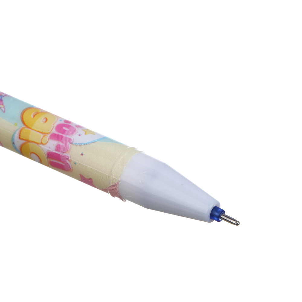 Ручка гелевая "пиши-стирай" синяя, фигурка "Фантазия", 6 дизайнов, арт.№ 591-268