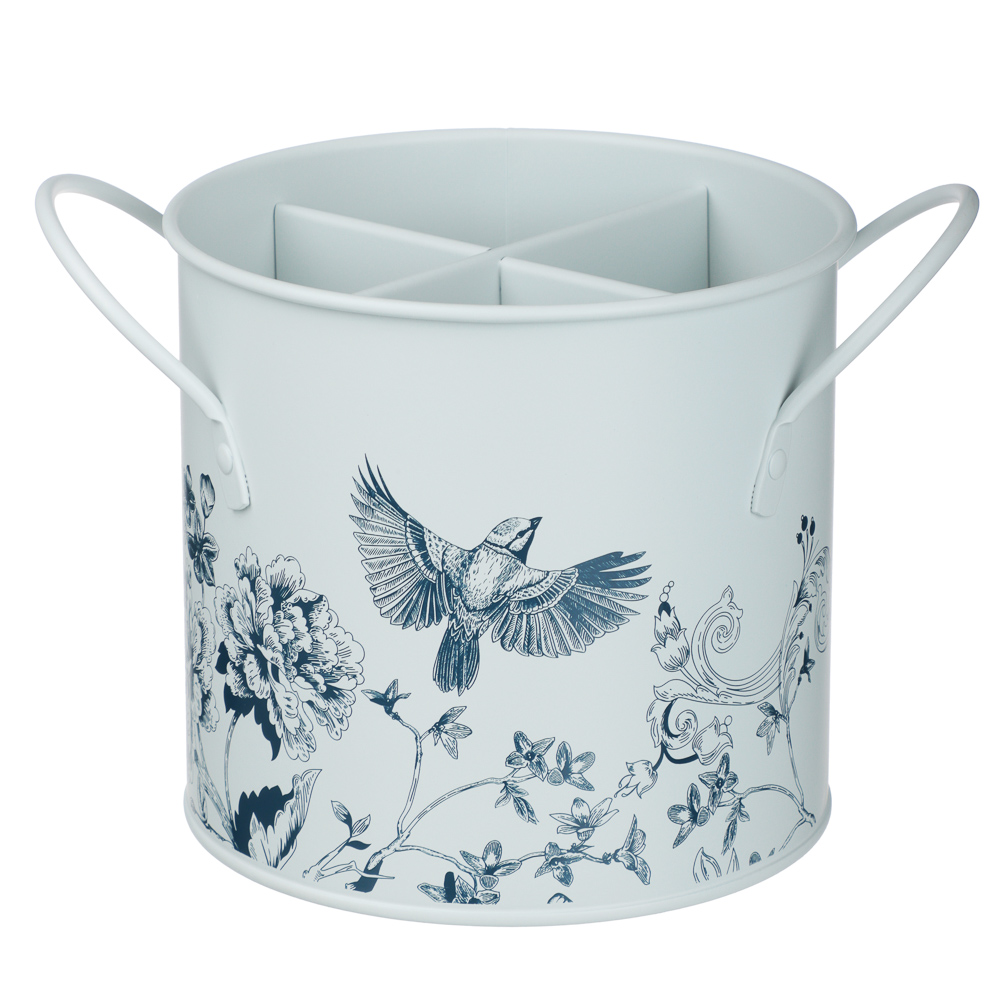 Подставка под столовые приборы тм VETTA Флорал, с ручками, углеродистая сталь, арт.№ 894-575