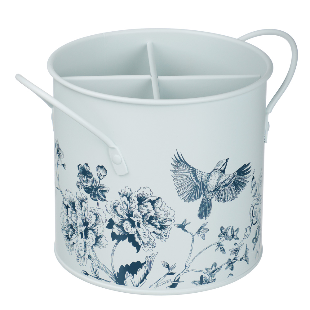 Подставка под столовые приборы тм VETTA Флорал, с ручками, углеродистая сталь, арт.№ 894-575