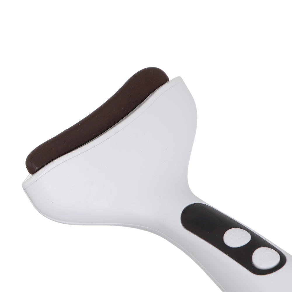 LEBEN Массажер для лица Гуаша, 2 режима, 1500мАч, белый, арт.№ 192-088