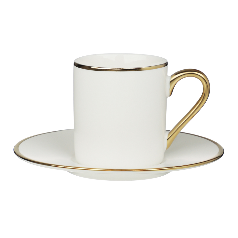 MILLIMI Магма Набор кофейный 2 пр., 100мл, 12,5см, фарфор, белый, арт.№ 802-496