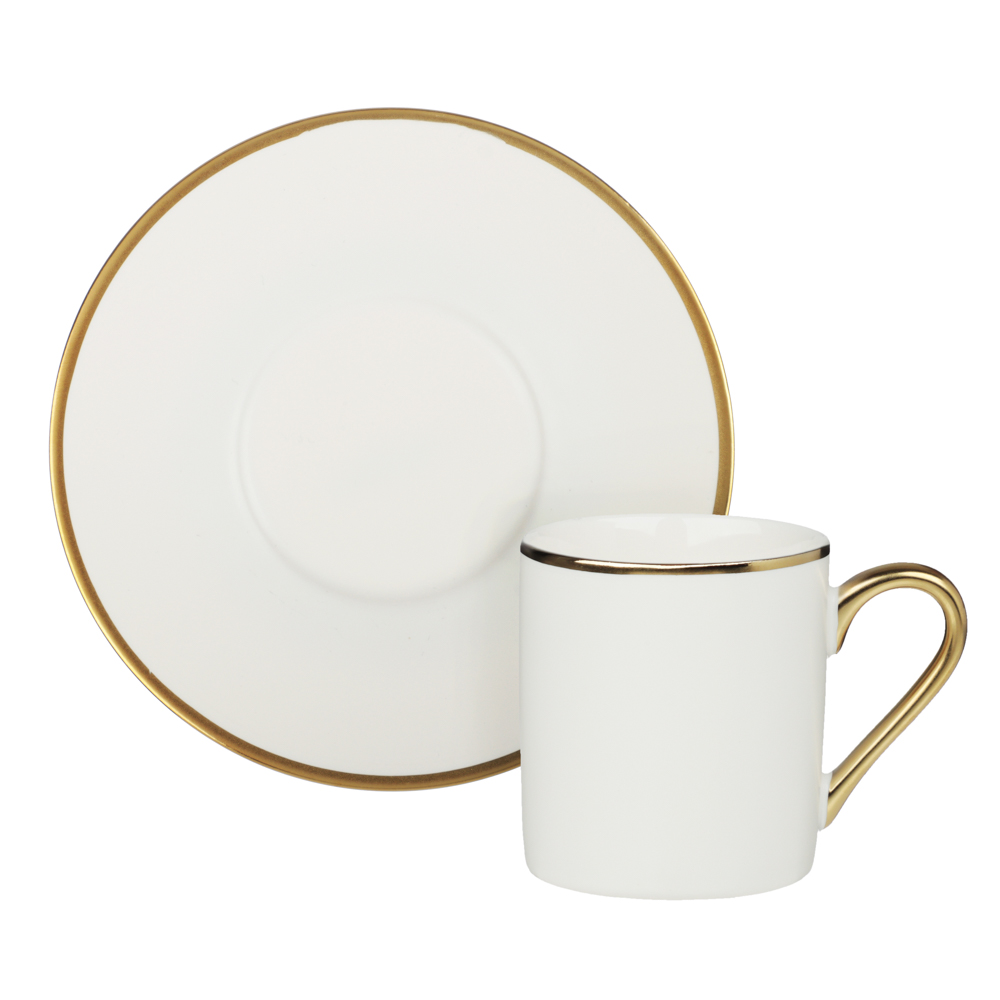 MILLIMI Магма Набор кофейный 2 пр., 100мл, 12,5см, фарфор, белый, арт.№ 802-496