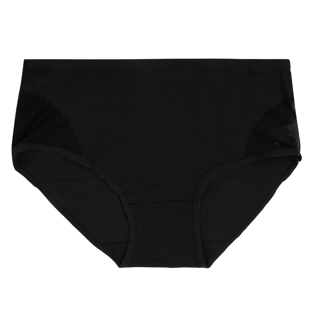 GALANTE Трусы женские макси с декором, р.56, 95%хлопок, 5%спандекс, черный, НБ25-15, арт.№ 331-371