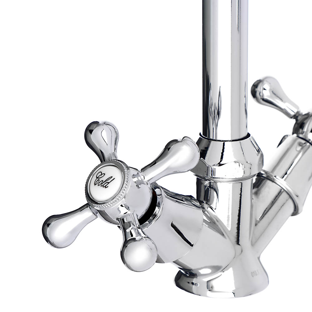 СоюзКран Смеситель для кухни, гибкий излив, кер. кран-буксы 1/2, хром, цинк, SK01-F204, арт.№ 567-117