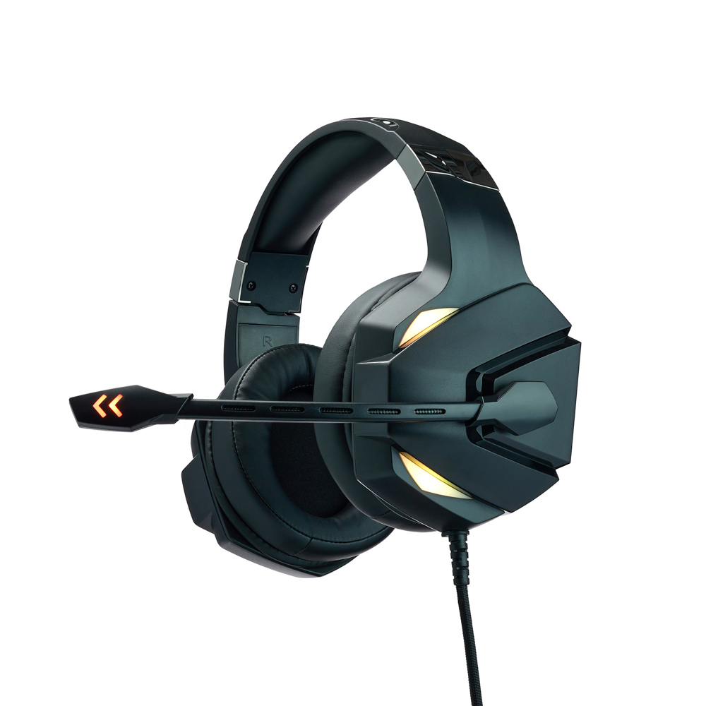 Наушники проводные с микрофоном игровые BY Topfhelm Type-C USB(A)3,2 м,VS7.1,Виброшок,настр. RGB, арт.№ 410-088