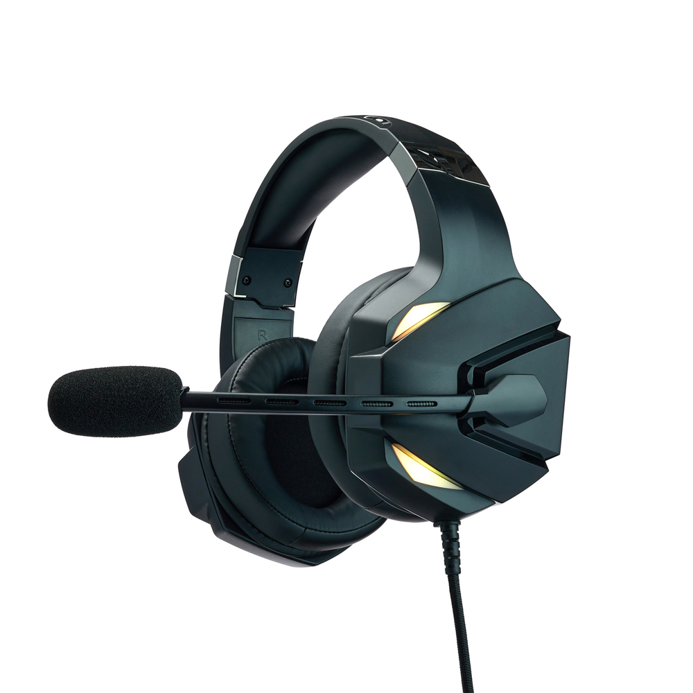 Наушники проводные с микрофоном игровые BY Topfhelm Type-C USB(A)3,2 м,VS7.1,Виброшок,настр. RGB, арт.№ 410-088