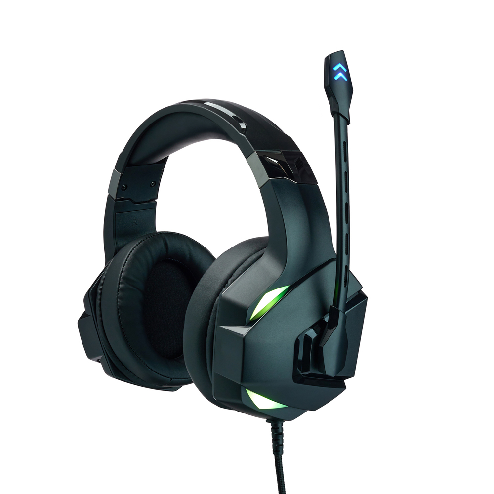 Наушники проводные с микрофоном игровые BY Topfhelm Type-C USB(A)3,2 м,VS7.1,Виброшок,настр. RGB, арт.№ 410-088