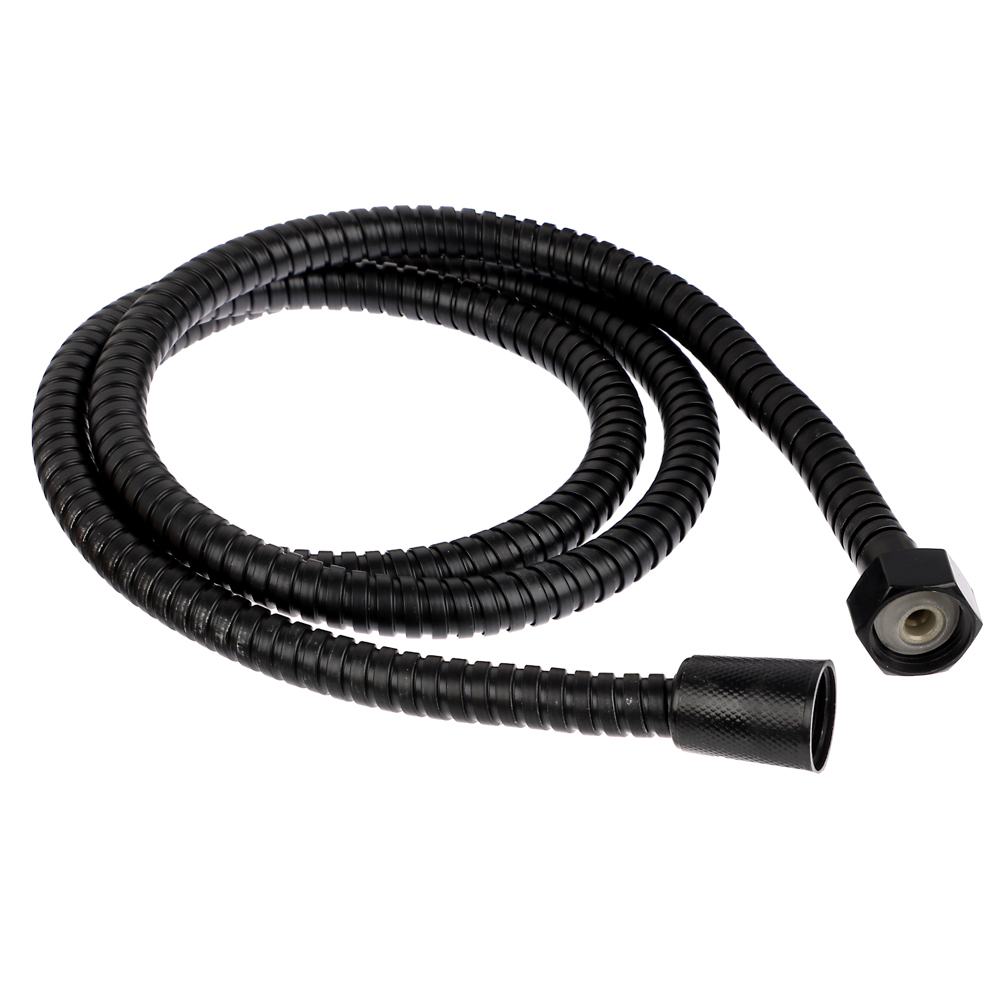 СоюзКран Шланг для душа 150см, 1/2"(Имп)-1/2"(Имп), сталь, пластик, ПВХ, черный, арт.№ 569-041