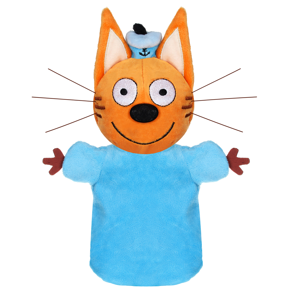 ИГРОЛЕНД Кукольный театр "Три кота", рукавичка, 26см, текстиль, Коржик, арт.№ 264-408