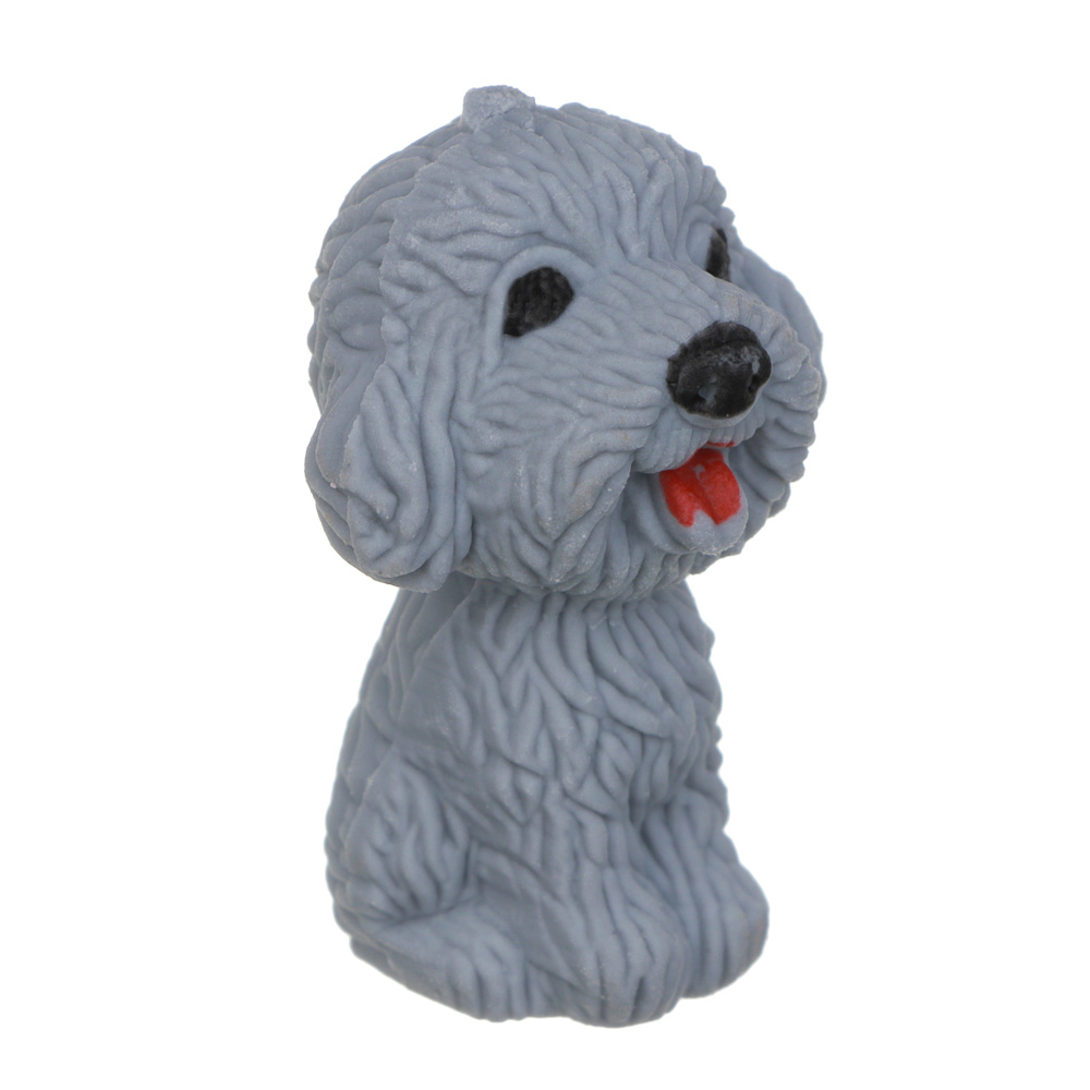 Ластик-топпер в форме собаки, 3,4х2,3х1,9см, 4 цвета, ТПР, арт.№ 607-058