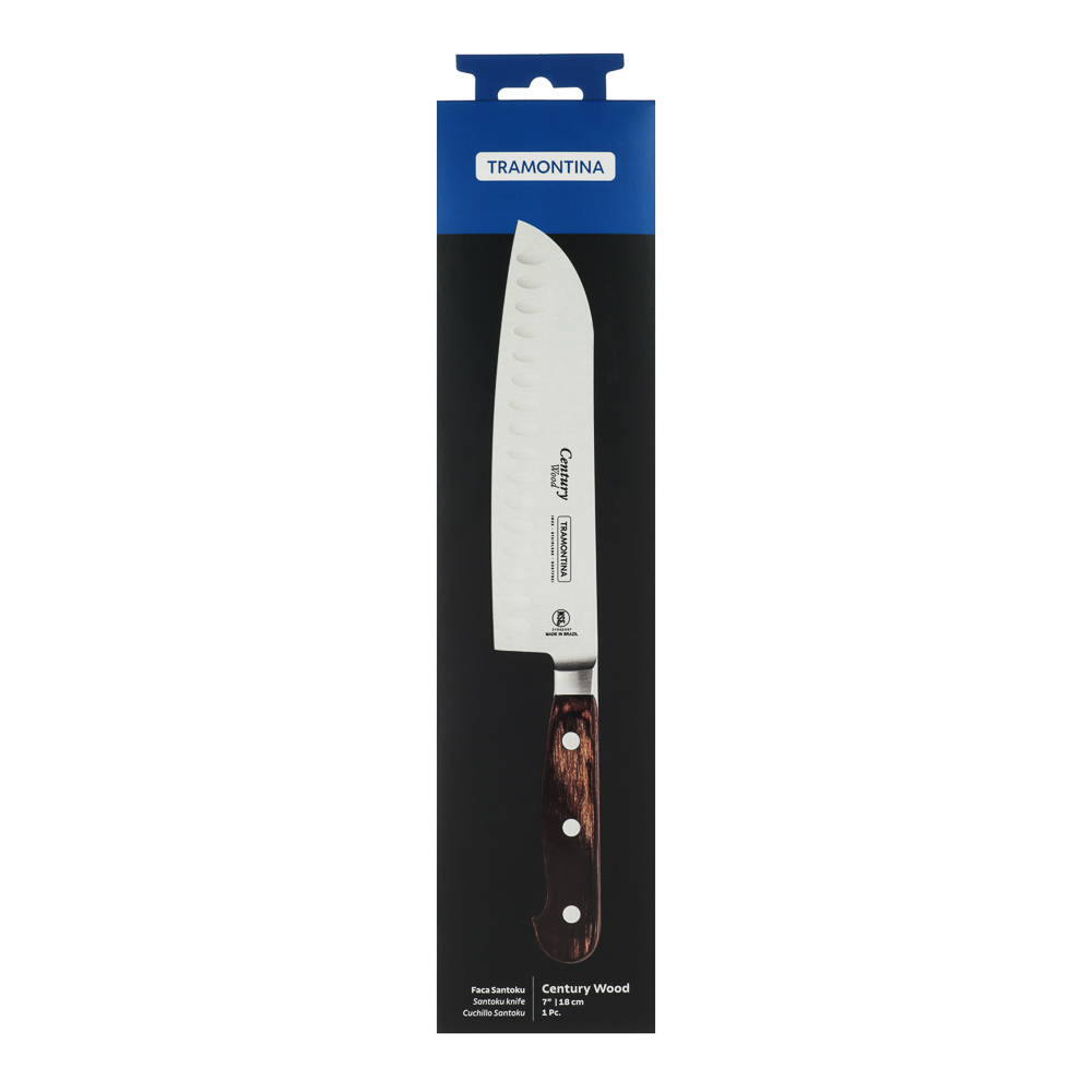 Tramontina Century Wood Нож кухонный сантоку 17.8см, 21542/197, арт.№ 871-023
