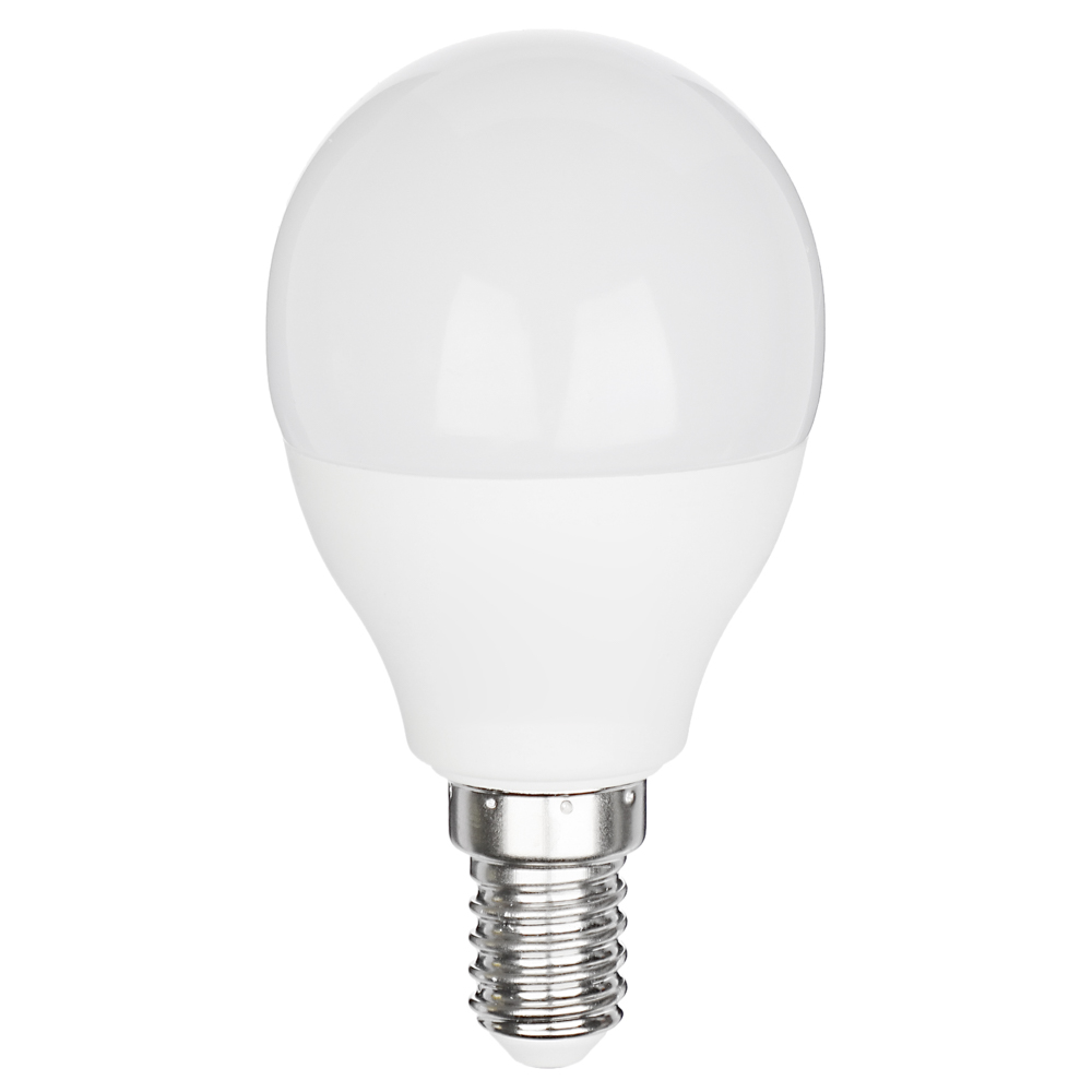 Лампа светодиодная FORZA G45 7 Вт, Е14, 560 Лм, 3000 К, 175-265 В, Ra>80, IRF <5%, 1 год гар., арт.№ 935-071