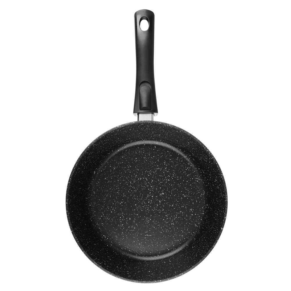 СЛАВЯНА Калина Сковорода литая глубокая d26см, антипригар.покрытие "мрамор", съемная ручка, индукция, арт.№ 846-781