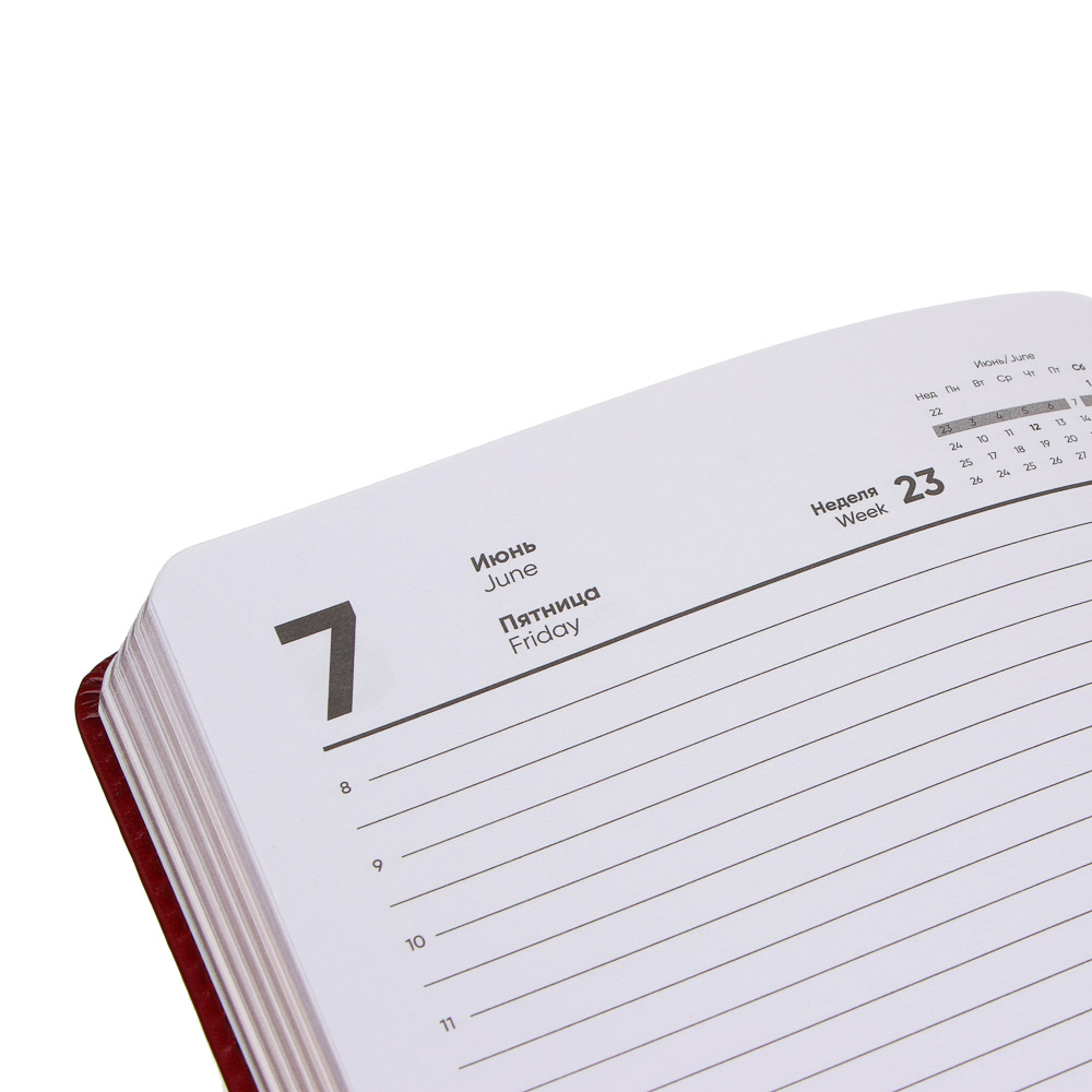 Ежедневник на 2024 "ПРЕСТИЖ" B6 (12x17см), 352 стр., тв.обл.с поролоном, иск.кожа, цв.срез, 4 цвета, арт.№ 572-143