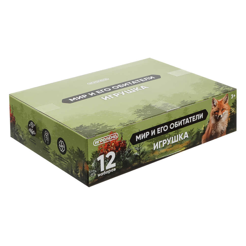 ИГРОЛЕНД Игрушка "Мир и его обитатели", PVC, 7x3,5x3см, 12 дизайнов, арт.№ 274-007