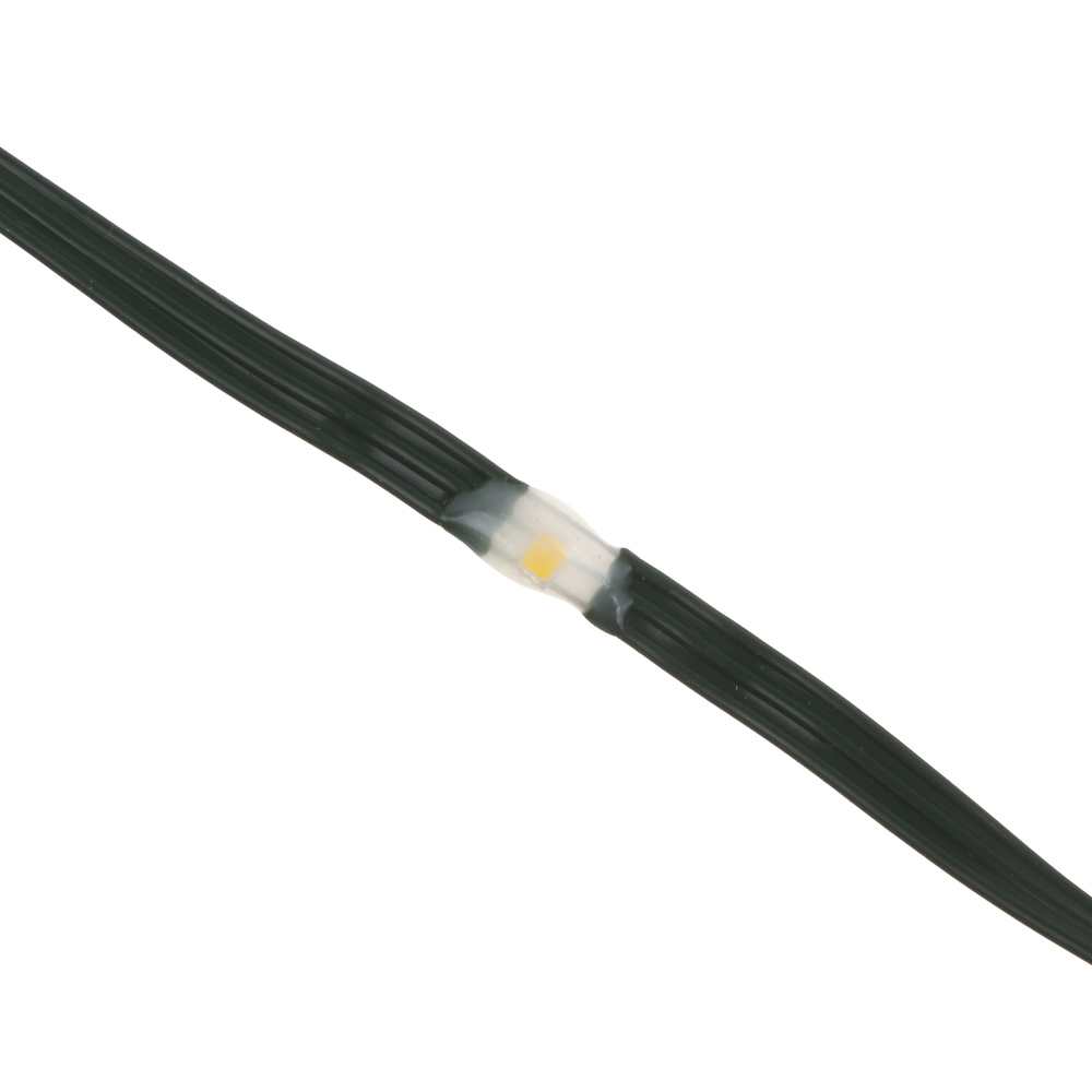Гирлянда тм СНОУ БУМ эл. нить, 100м, 800LED, шампань, 8 реж., ПВХ зеленый, коннектор, катушка, 220В, арт.№ 384-167