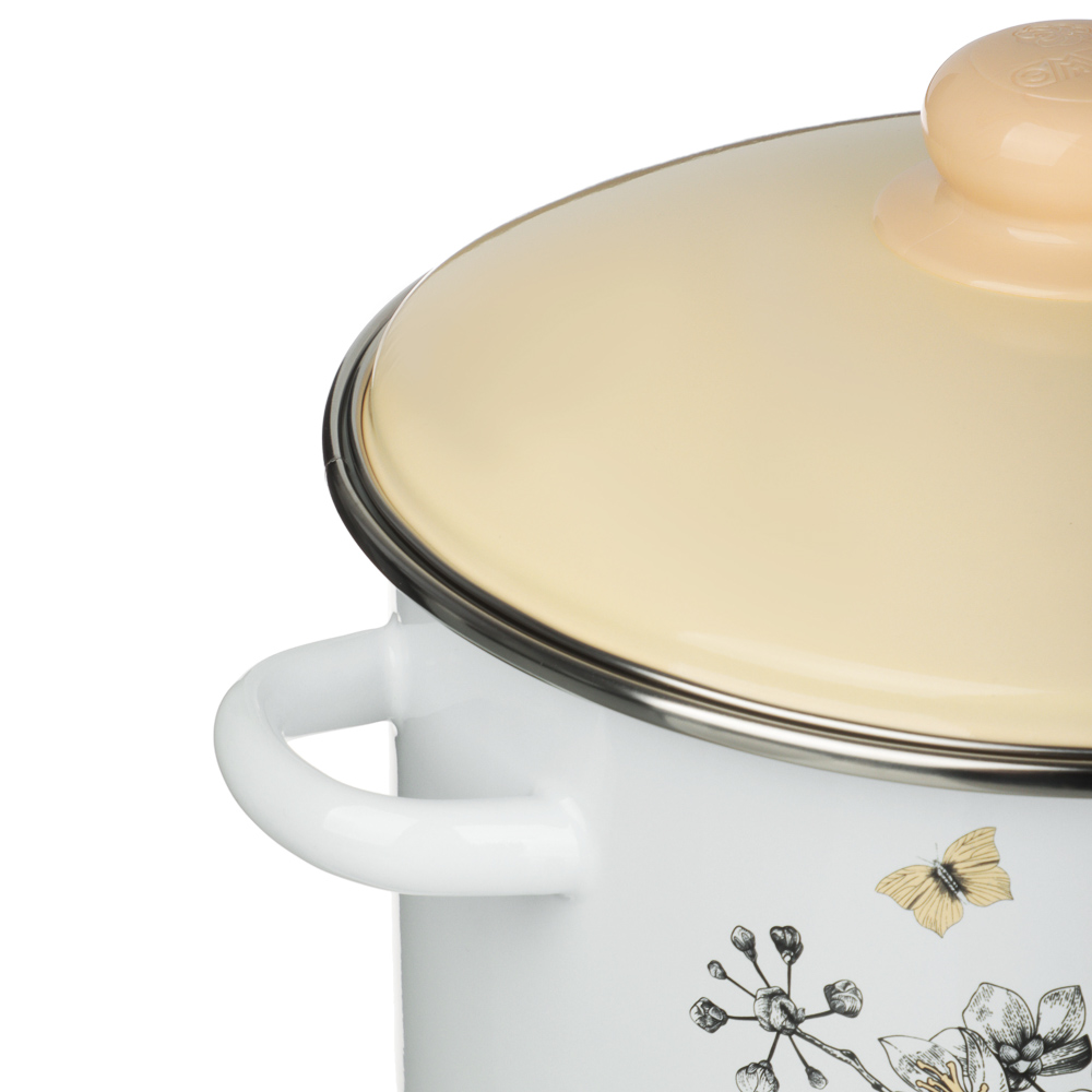 Люмен Кастрюля эмалированная 4л, индукция, арт.№ 894-578