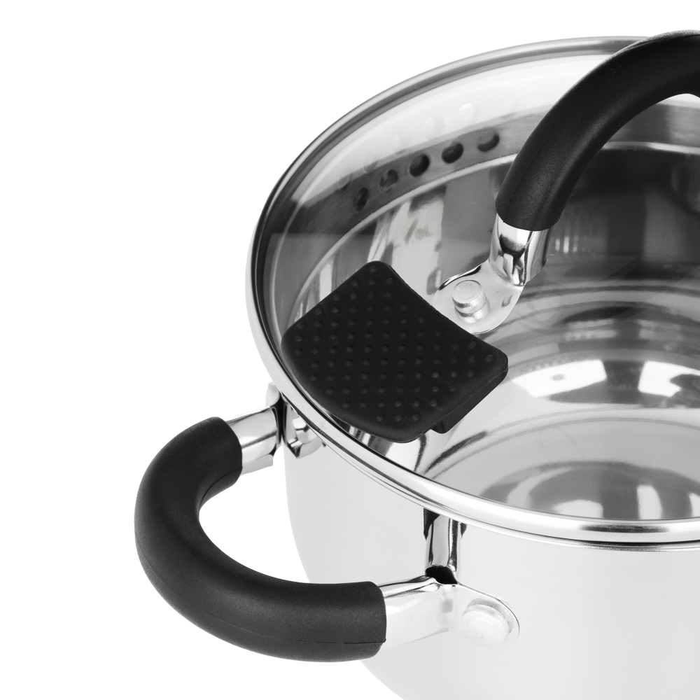 SATOSHI Арбон Кастрюля 16х9,5см, 1,8л, со стекл. крышкой, индукция, арт.№ 822-285