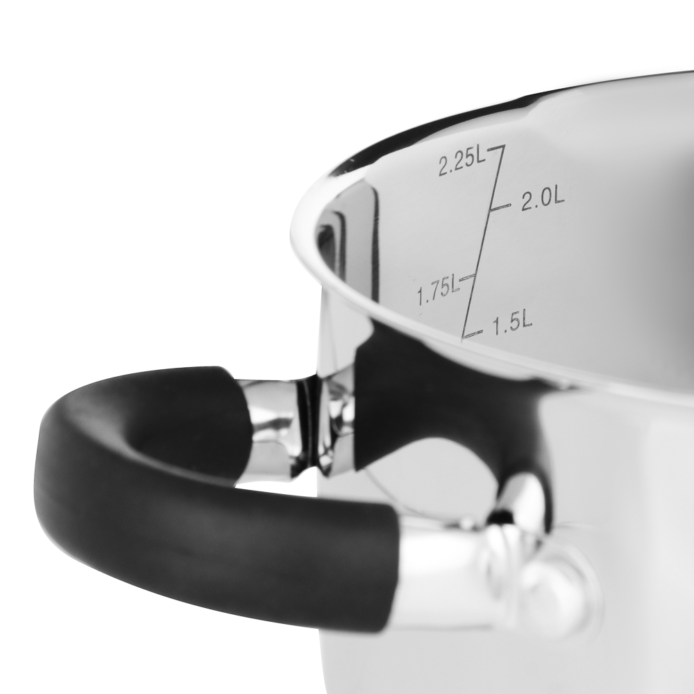 SATOSHI Арбон Кастрюля 18х10,5см, 2,5л, со стекл. крышкой, индукция, арт.№ 822-286