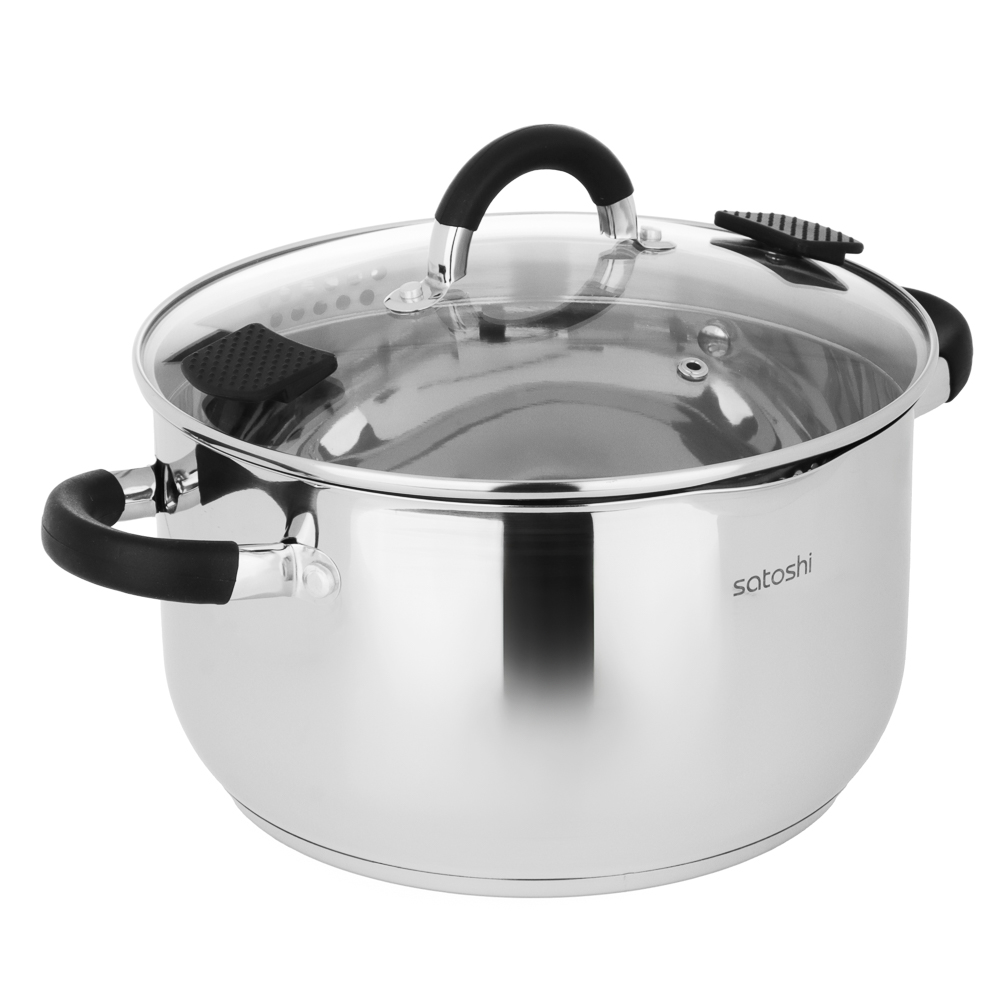 SATOSHI Арбон Кастрюля 24х13,5см, 5,9л, со стекл. крышкой, индукция, арт.№ 822-288