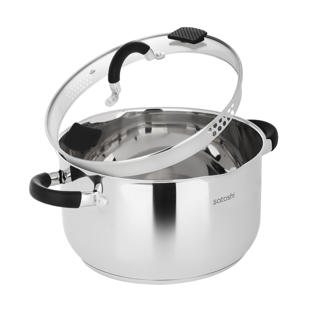 SATOSHI Арбон Кастрюля 24х13,5см, 5,9л, со стекл. крышкой, индукция, арт.№ 822-288