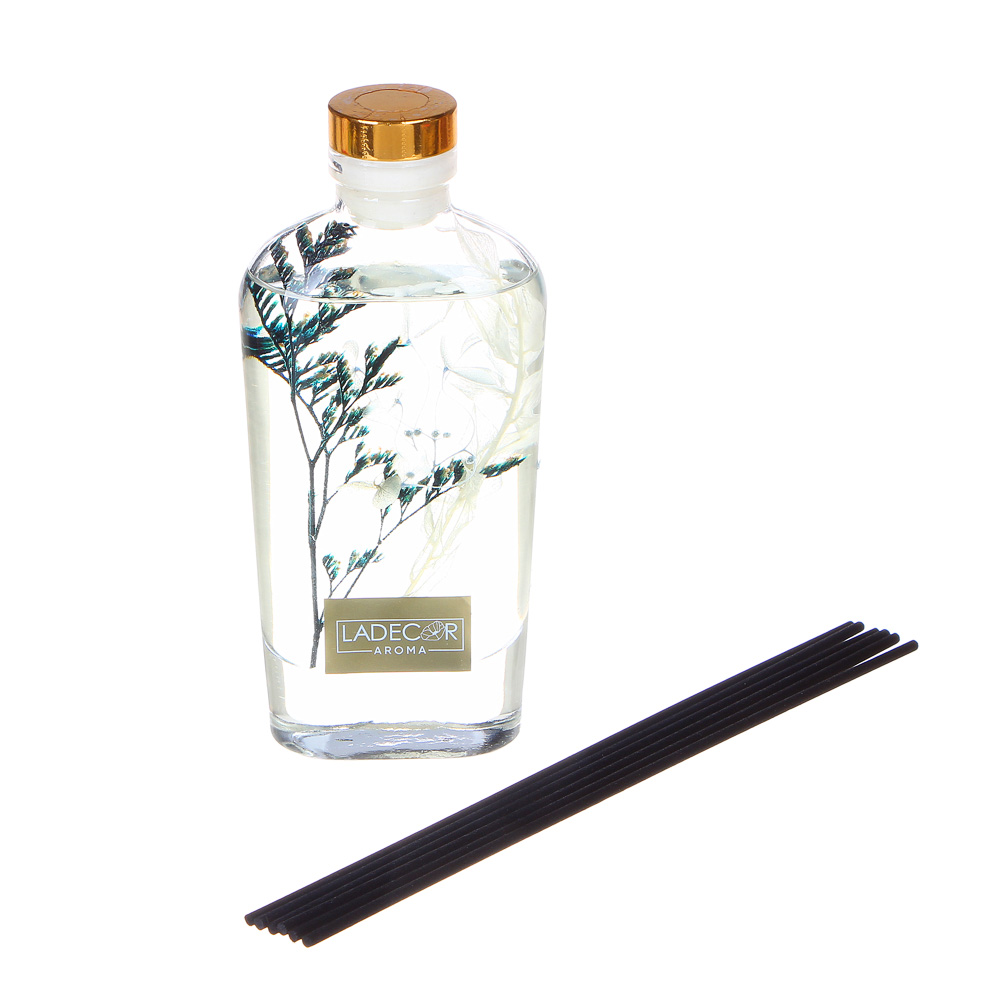 LADECOR Аромадиффузор, с палочками и декором, 160мл, 4 аромата, арт 4, арт.№ 425-185