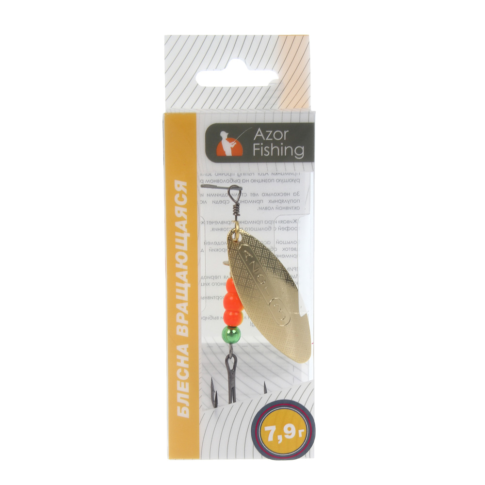 Блесна вращающаяся "Ивовый лист" тм AZOR FISHING, № 2,3,4, 5 видов, арт.№ 145-156