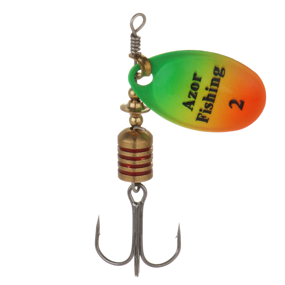 Блесна вращающаяся "Комета" тм AZOR FISHING, №2, 5 гр, 5 цветов, арт.№ 145-122