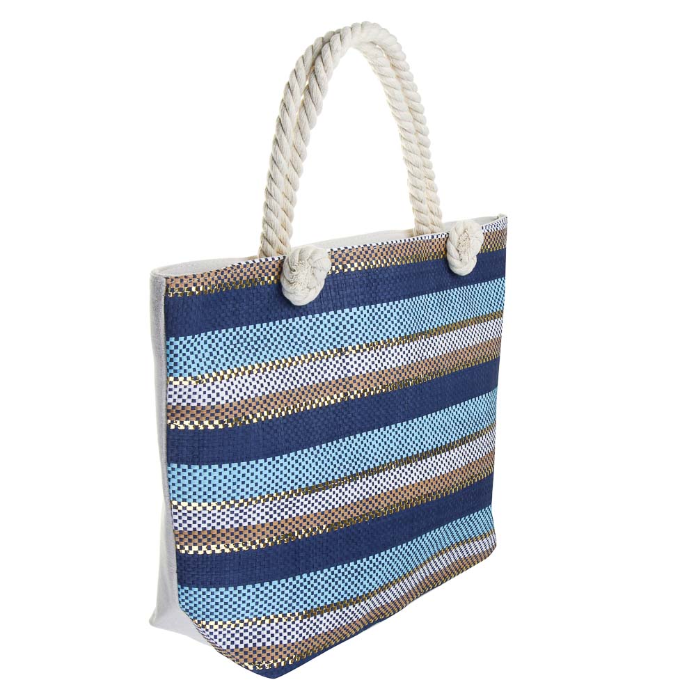 ЮL Корсика Сумка пляжная с ручками-канатами, полиэстер, 49Х33Х14см, 3 цвета, СЗВЛ25-01, арт.№ 337-206