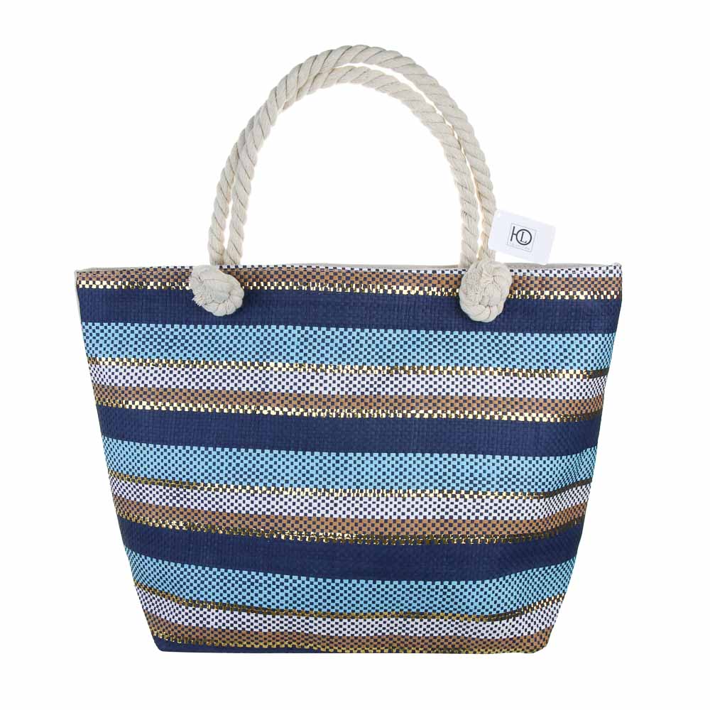 ЮL Корсика Сумка пляжная с ручками-канатами, полиэстер, 49Х33Х14см, 3 цвета, СЗВЛ25-01, арт.№ 337-206