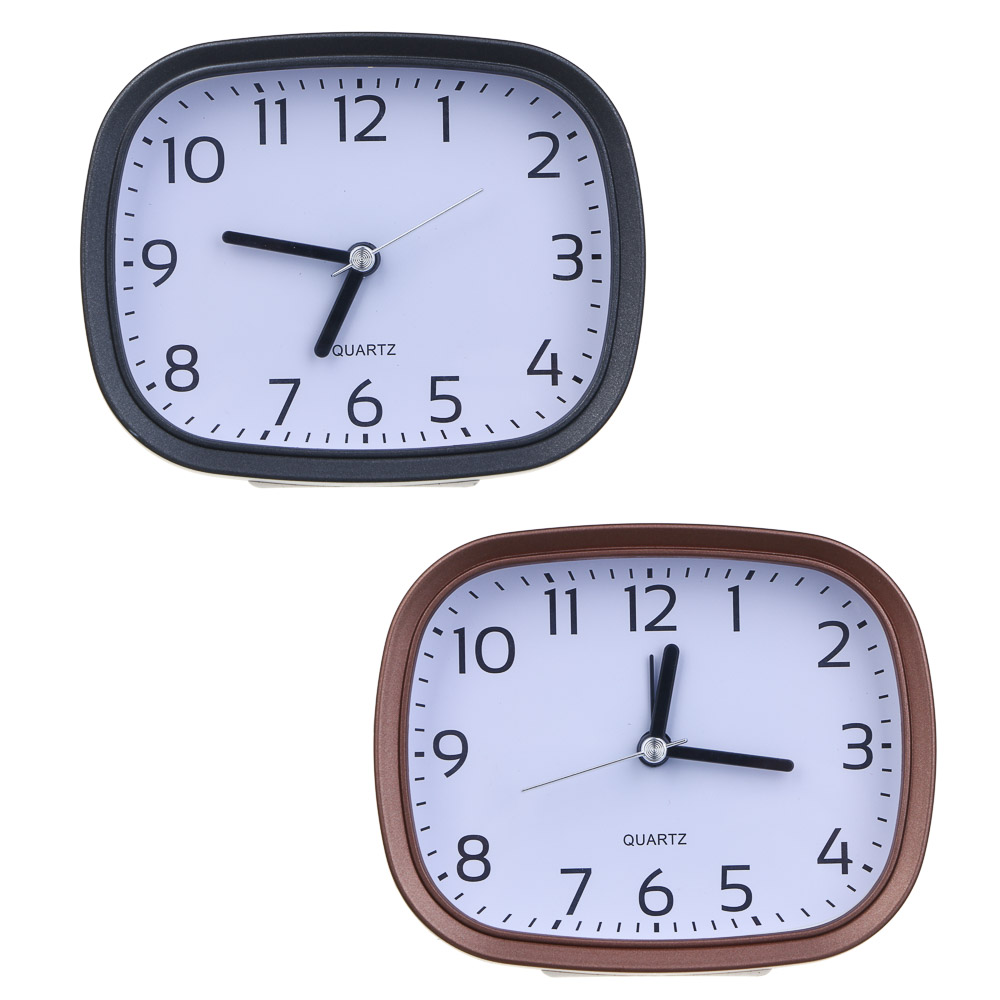 LADECOR CHRONO Будильник, 11x9x4,5 см, пластик, 1хАА, 2 дизайна, арт.№ 529-322