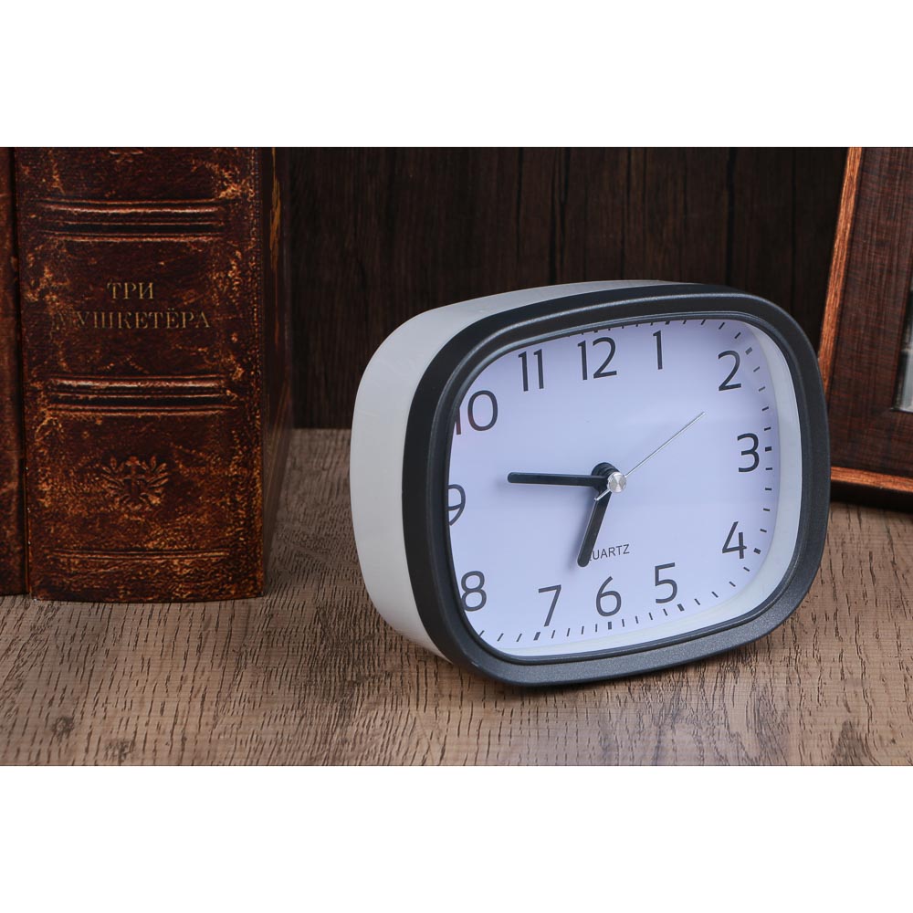 LADECOR CHRONO Будильник, 11x9x4,5 см, пластик, 1хАА, 2 дизайна, арт.№ 529-322