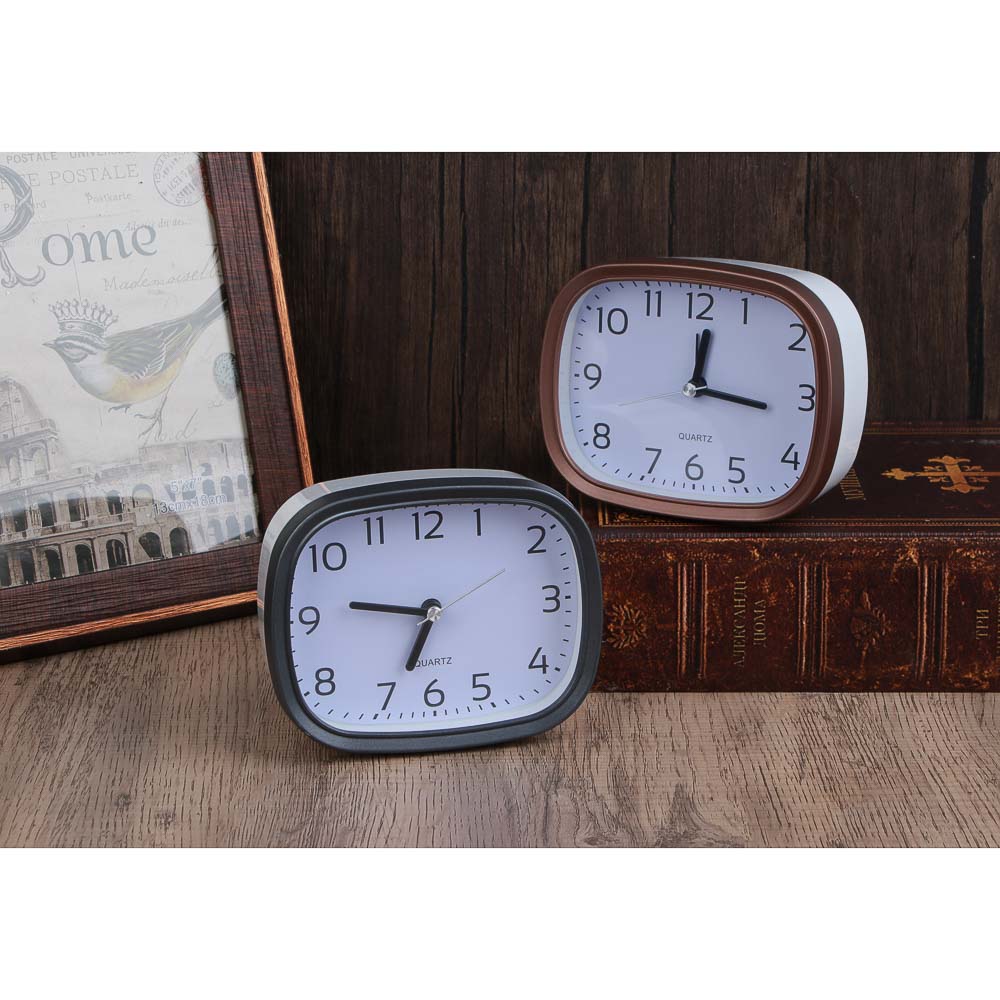 LADECOR CHRONO Будильник, 11x9x4,5 см, пластик, 1хАА, 2 дизайна, арт.№ 529-322