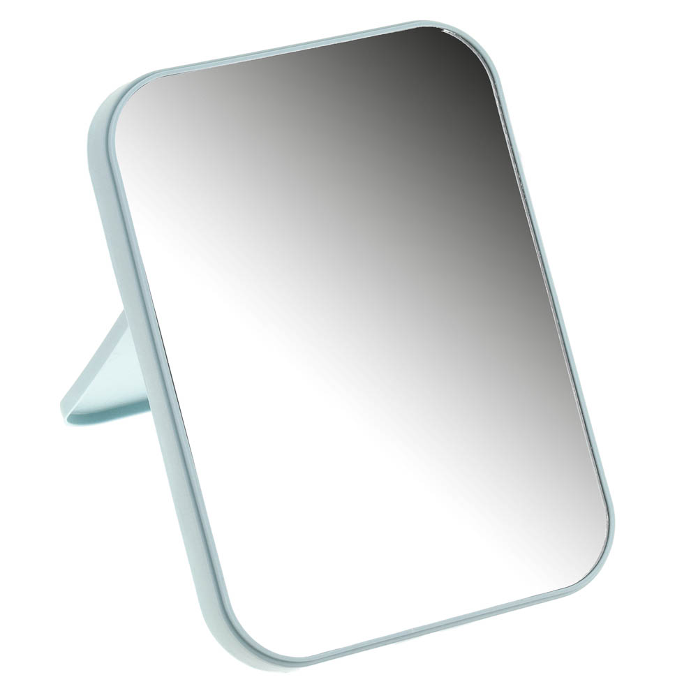 ЮНИLOOK Зеркало настольное, пластик, стекло, 13х18см, 4 цвета, ЗН19-1, арт.№ 347-087