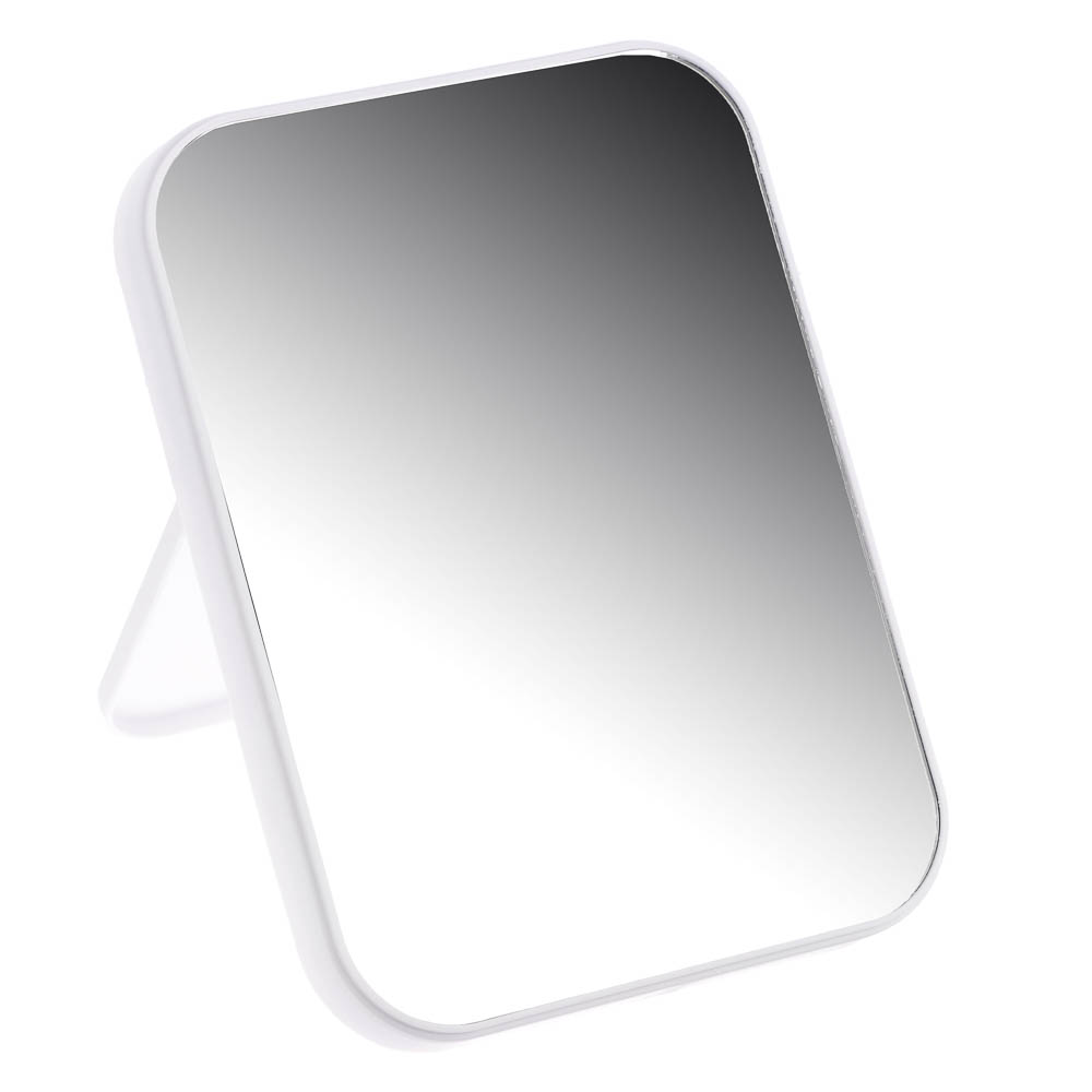 ЮНИLOOK Зеркало настольное, пластик, стекло, 13х18см, 4 цвета, ЗН19-1, арт.№ 347-087