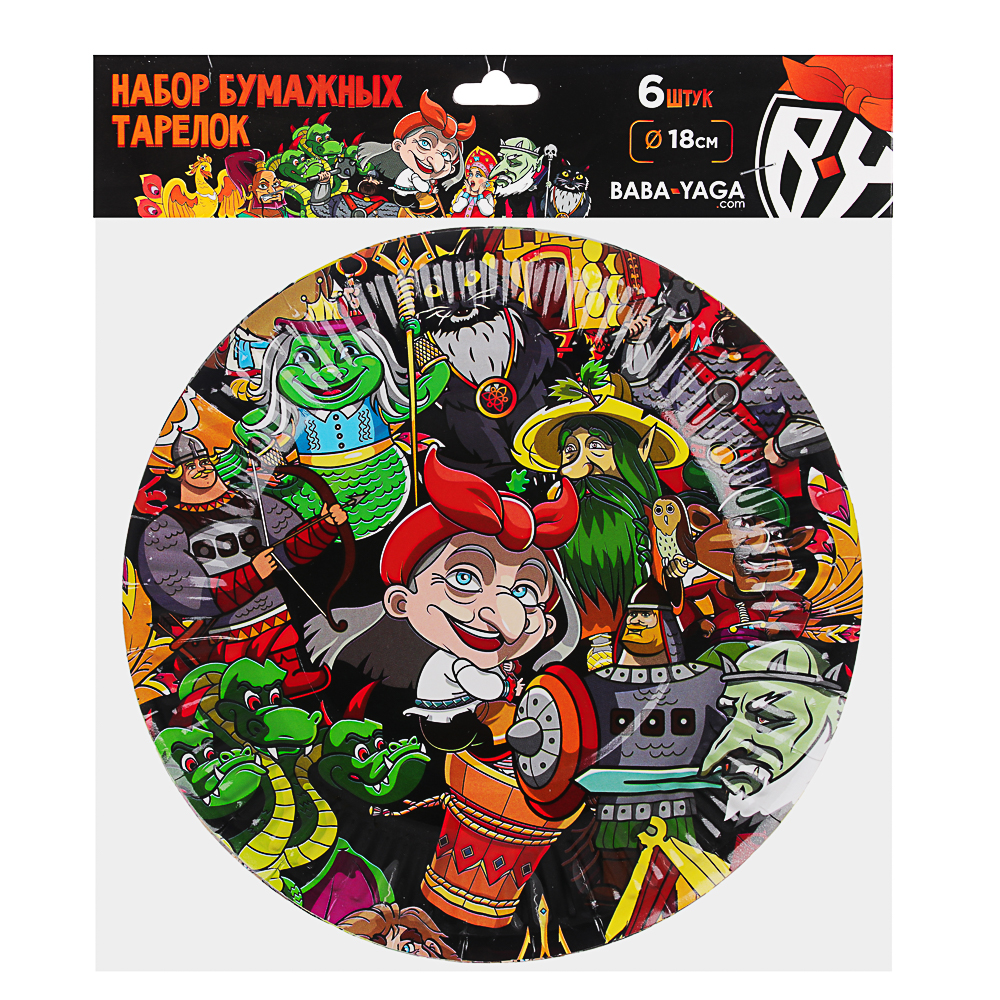 BY Сказки Набор бумажных тарелок 6шт, d18см, арт.№ 530-230