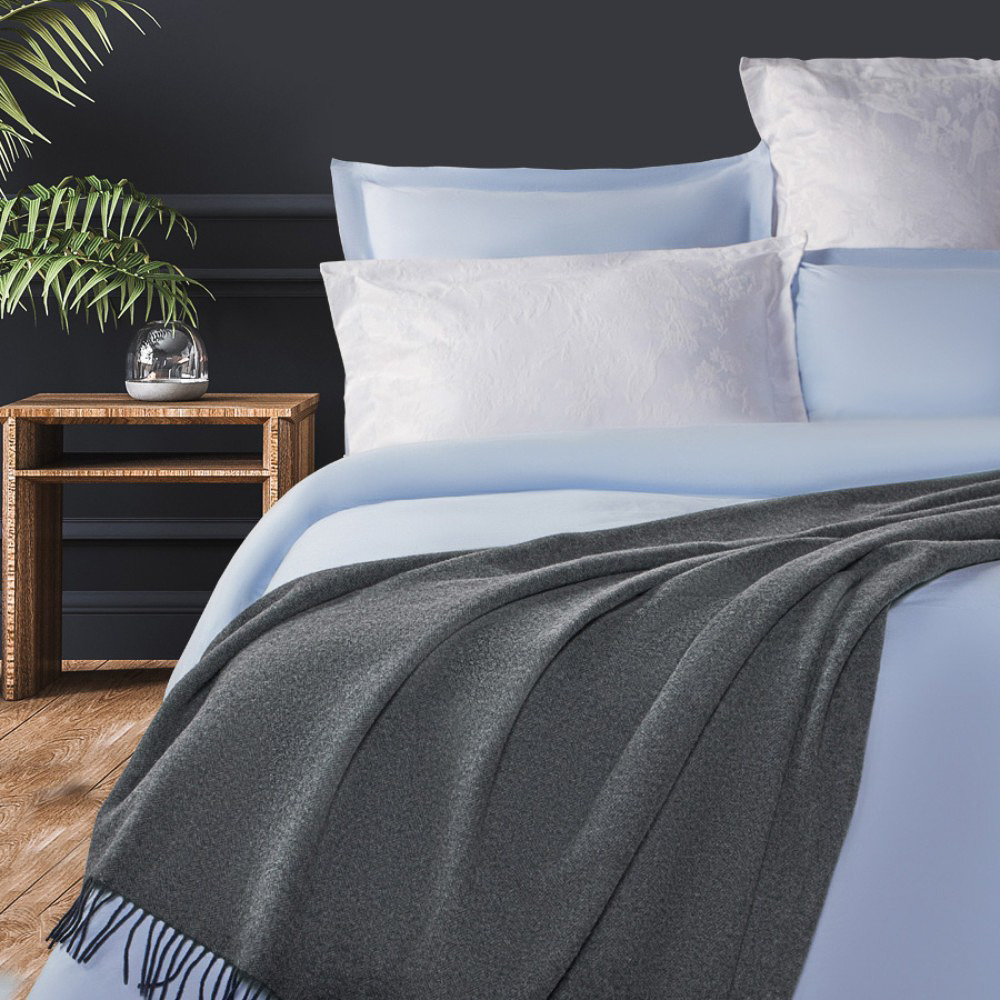 BY COLLECTION Пододеяльник 150х220см, 100% хлопок, небесно-голубой, арт.№ 432-049