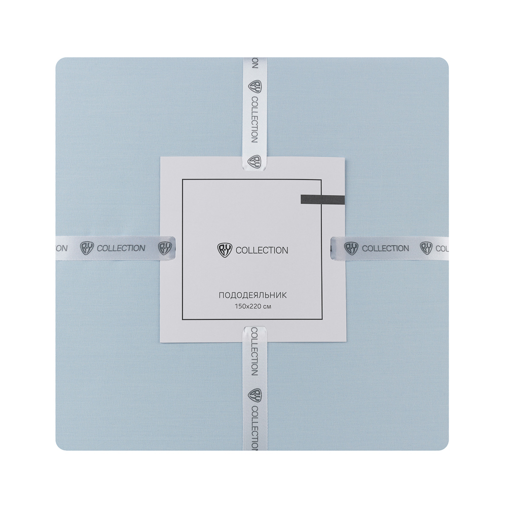 BY COLLECTION Пододеяльник 150х220см, 100% хлопок, небесно-голубой, арт.№ 432-049
