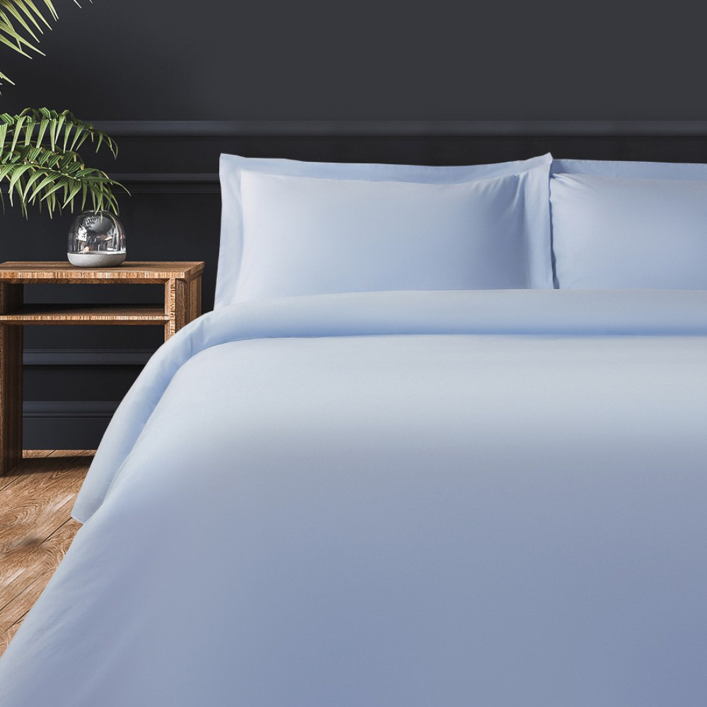 BY COLLECTION Пододеяльник 150х220см, 100% хлопок, небесно-голубой, арт.№ 432-049